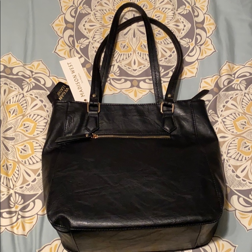 Madison West Vegan Leather Tote - Picture 8 of 9